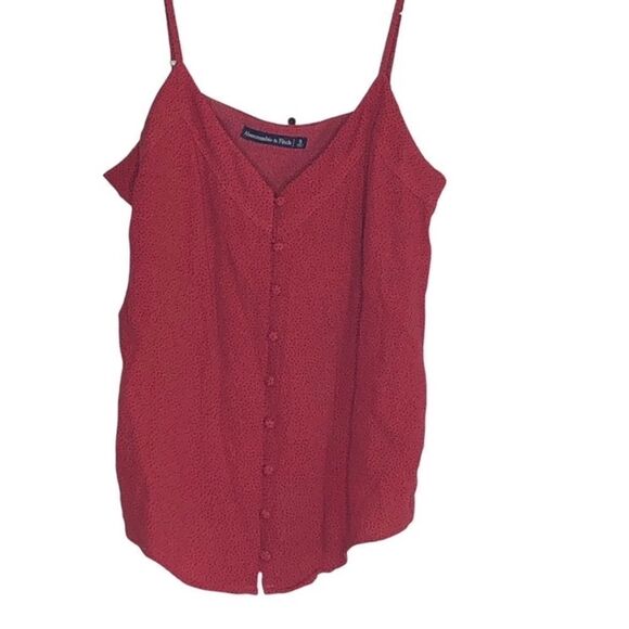 Abercrombie red cami blouse small - Picture 1 of 9